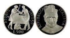 ITALIA RARA 500 LIRE ARGENTO