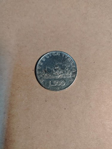 Moneta 500 lire caravelle 1960 - moneta,
