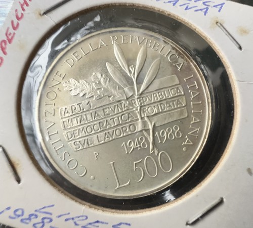 Repub italiana 500 lire - italiana,