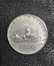 moneta 500 lire rara caravelle