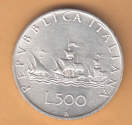 Italia lire 500 argento - italia,
