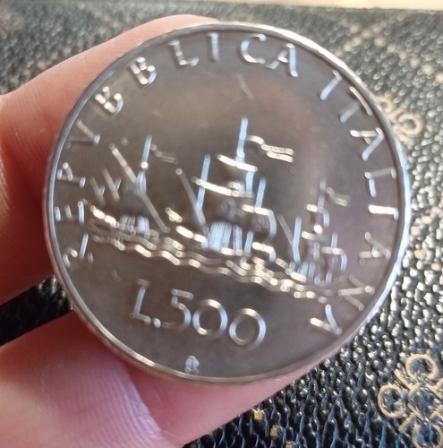 Moneta 500 lire argento - moneta,