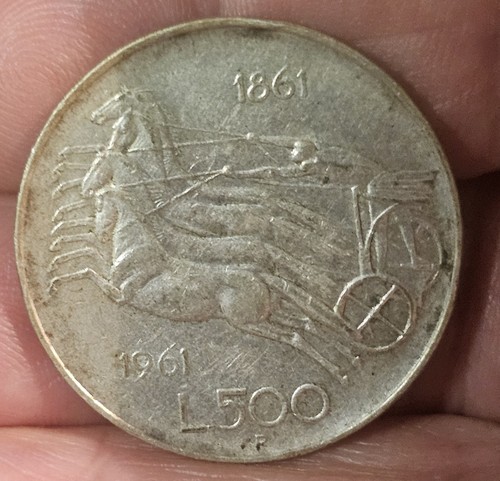 500 lire argento - 🇮🇹, 1961